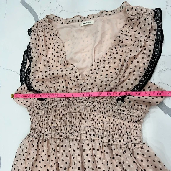 Max Studio dress Polka Dot Sleeveless Dress - Picture 4 of 8